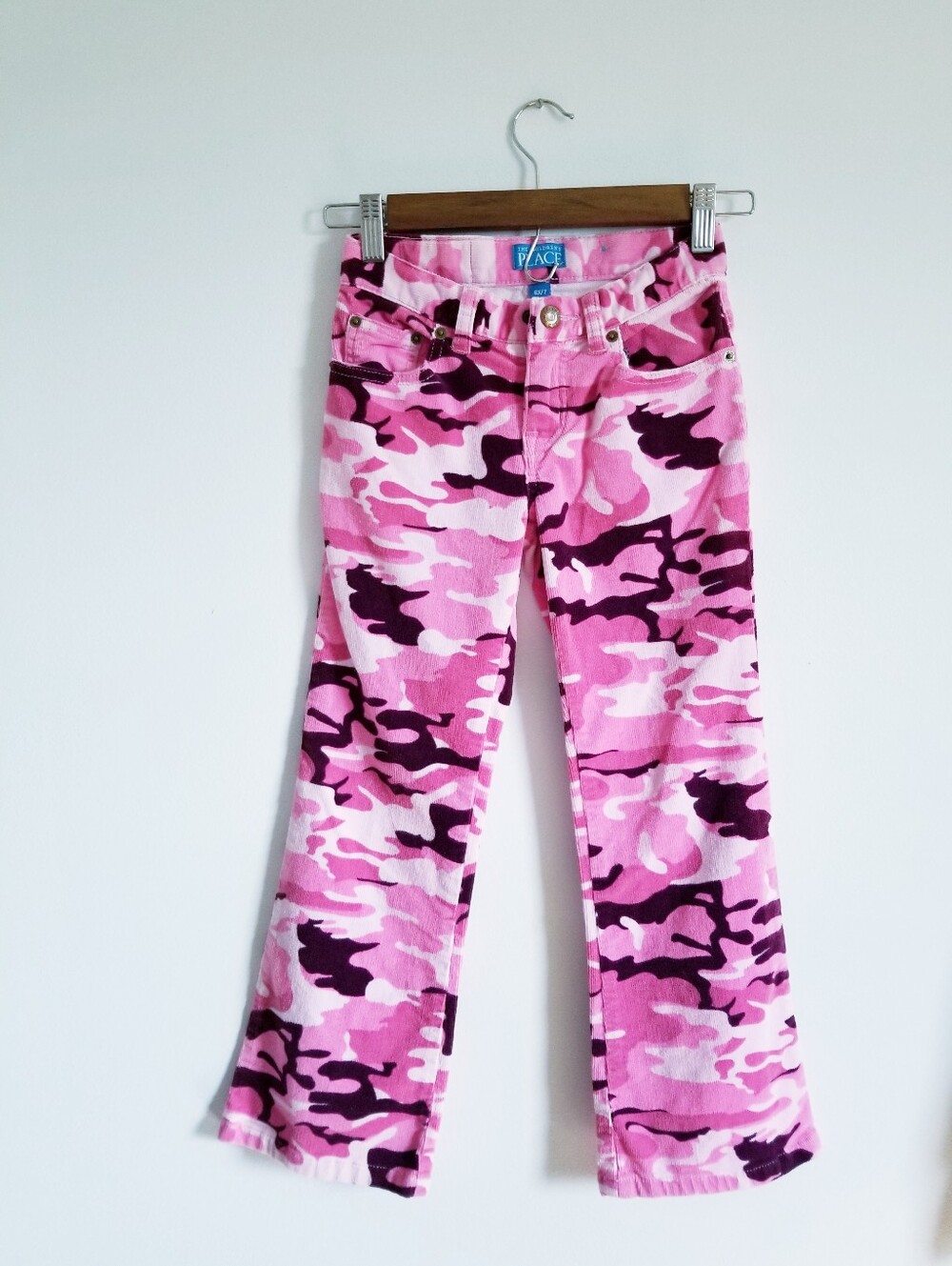 The Children's Place Girls' Pink Camo Corduroy Pants